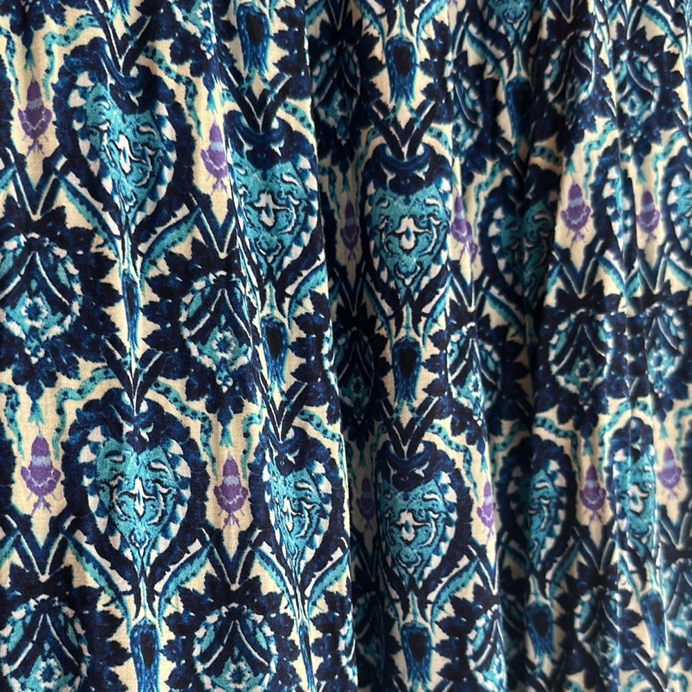 Seraphine Maternity Blue Patterned Maxi Dress - image 3